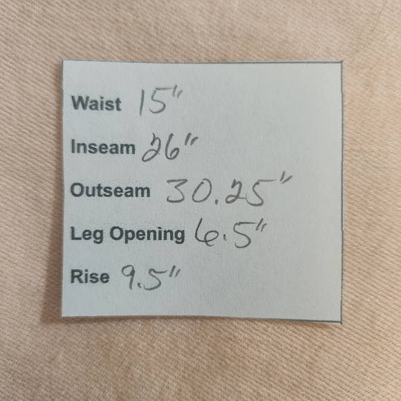 Kate & Mallory Pink Cropped Jeans with Ruffle Hem Size 8 Pink Denim - Picture 10 of 10